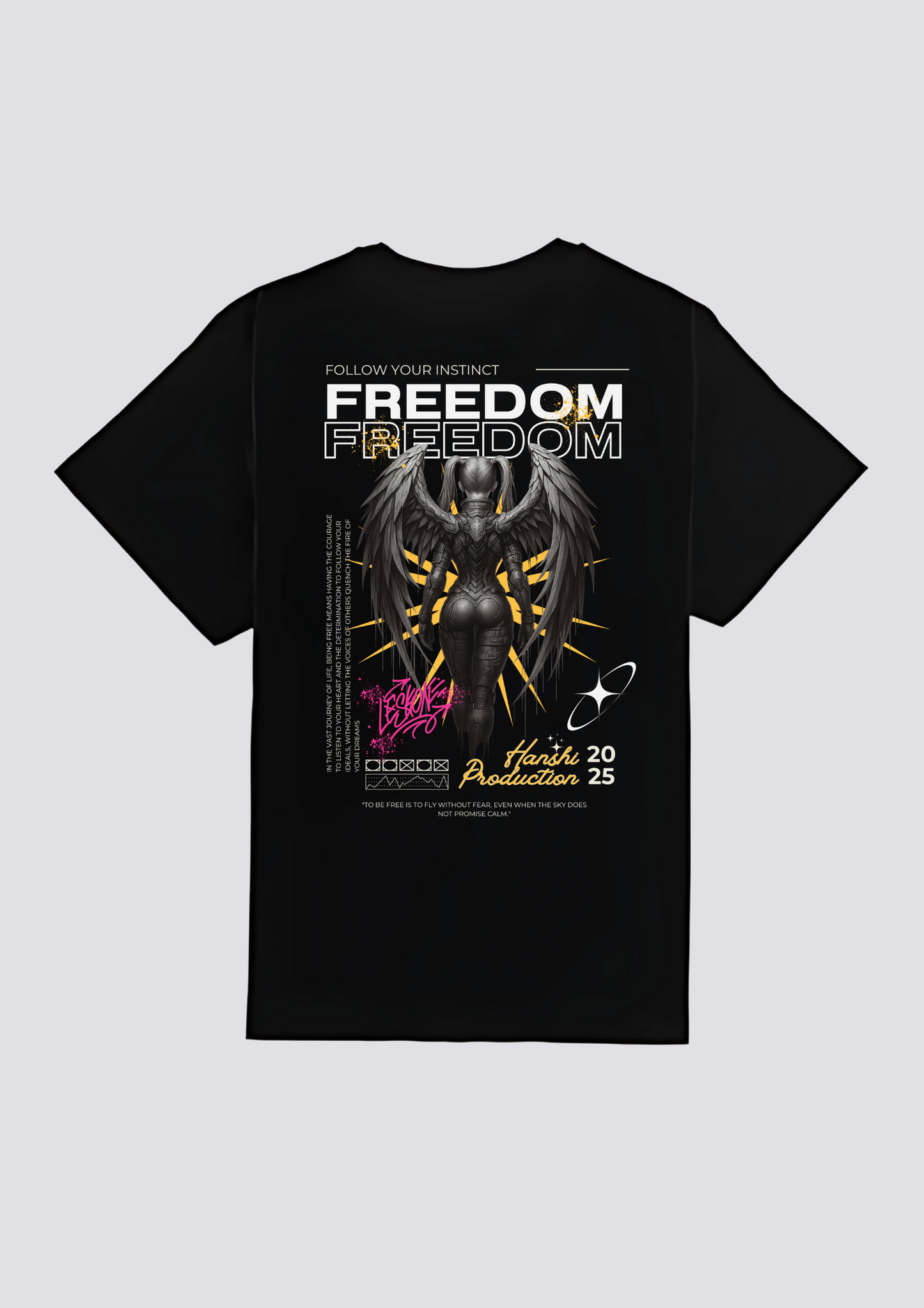 CAMISETA - 自由の翼 (Jiyū no Tsubasa)
