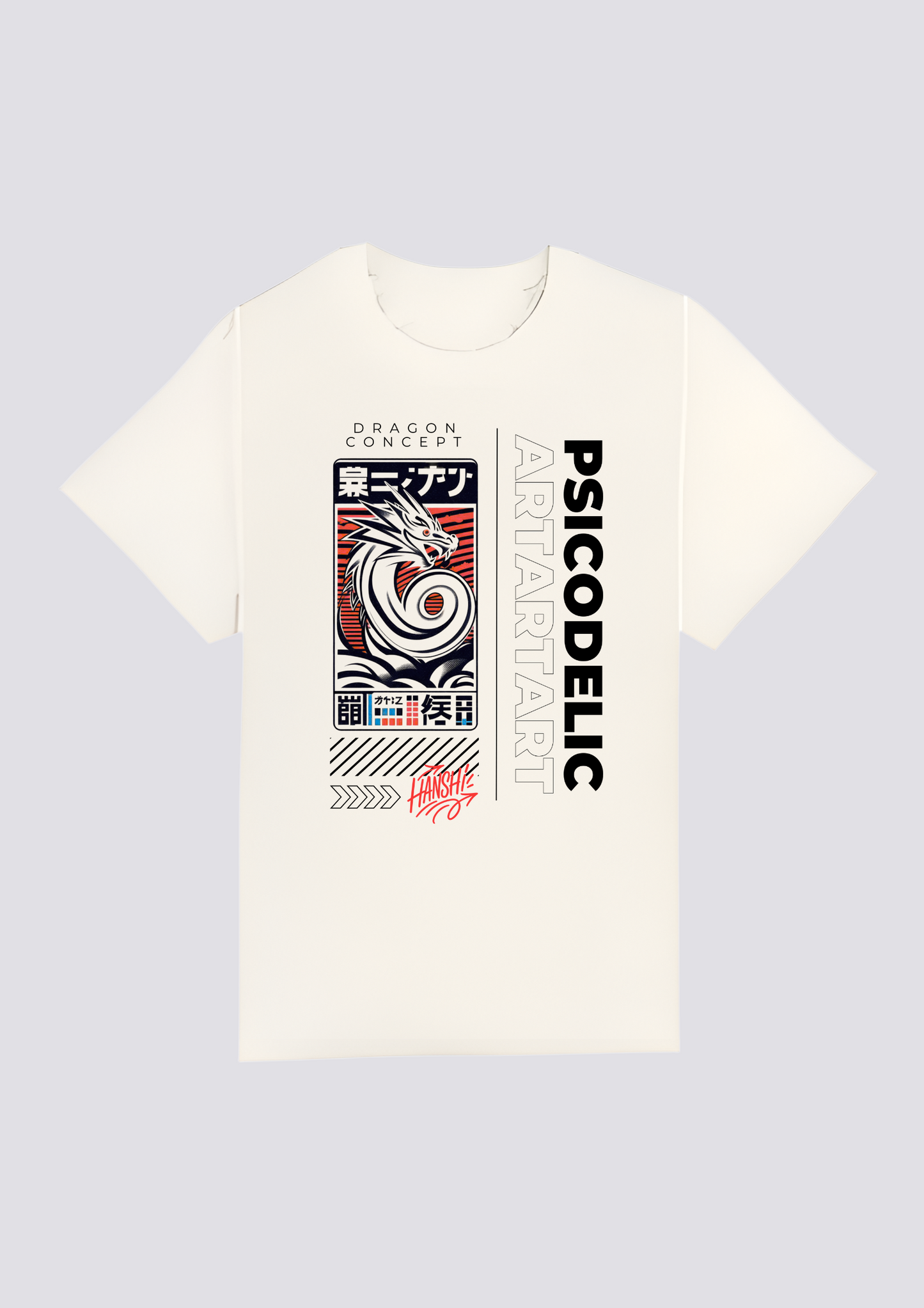 CAMISETA FRONTAL - 嵐の竜 (Arashi no Ryū)
