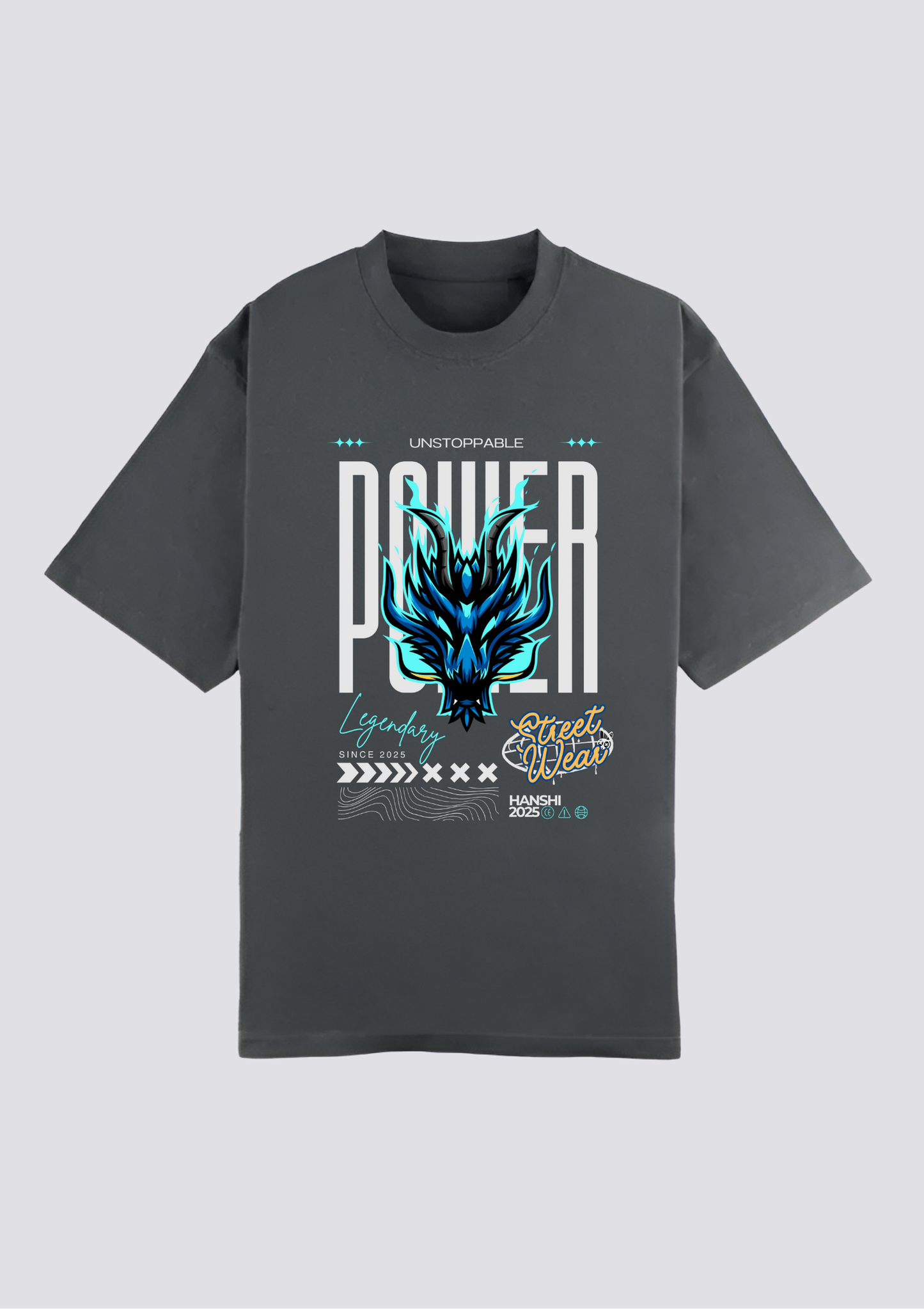 CAMISETA FRONTAL - 不屈の竜 (Fukutsu no Ryū)