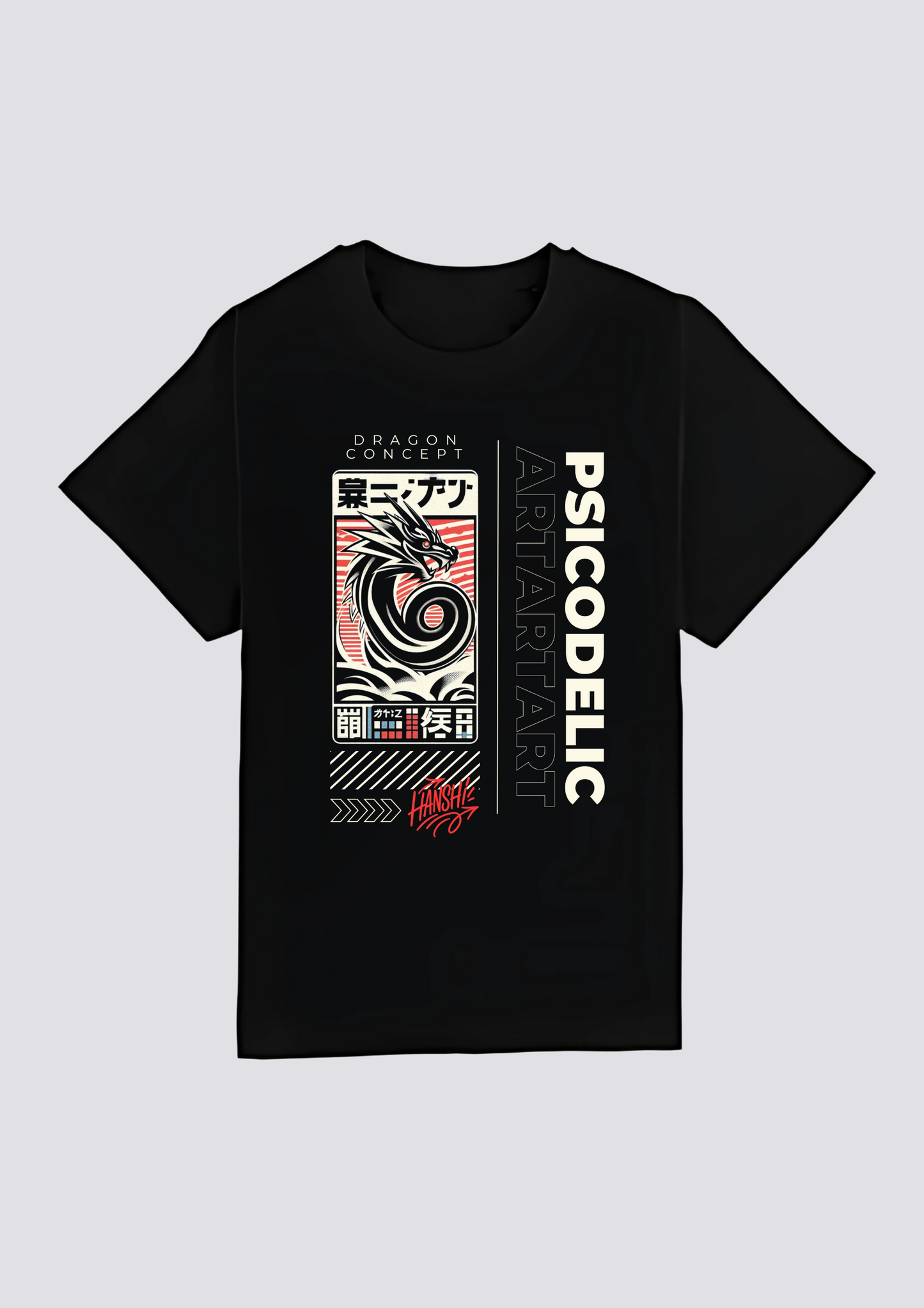CAMISETA FRONTAL - 嵐の竜 (Arashi no Ryū)