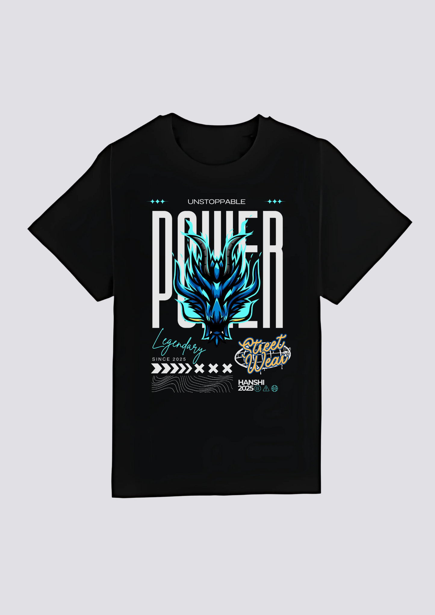 CAMISETA FRONTAL - 不屈の竜 (Fukutsu no Ryū)