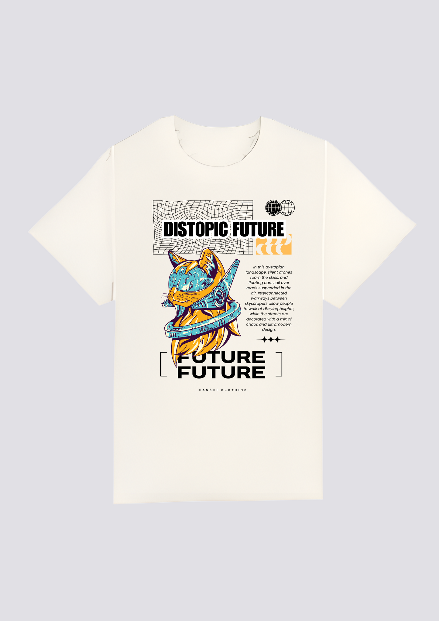 CAMISETA FRONTAL - 未来都市 (Mirai Toshi)