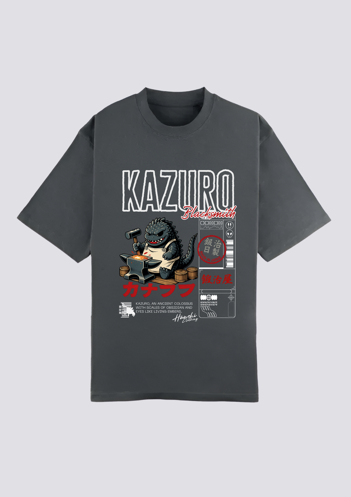 CAMISETA FRONTAL - 鍛冶怪獣 (Kaji Kaijū)