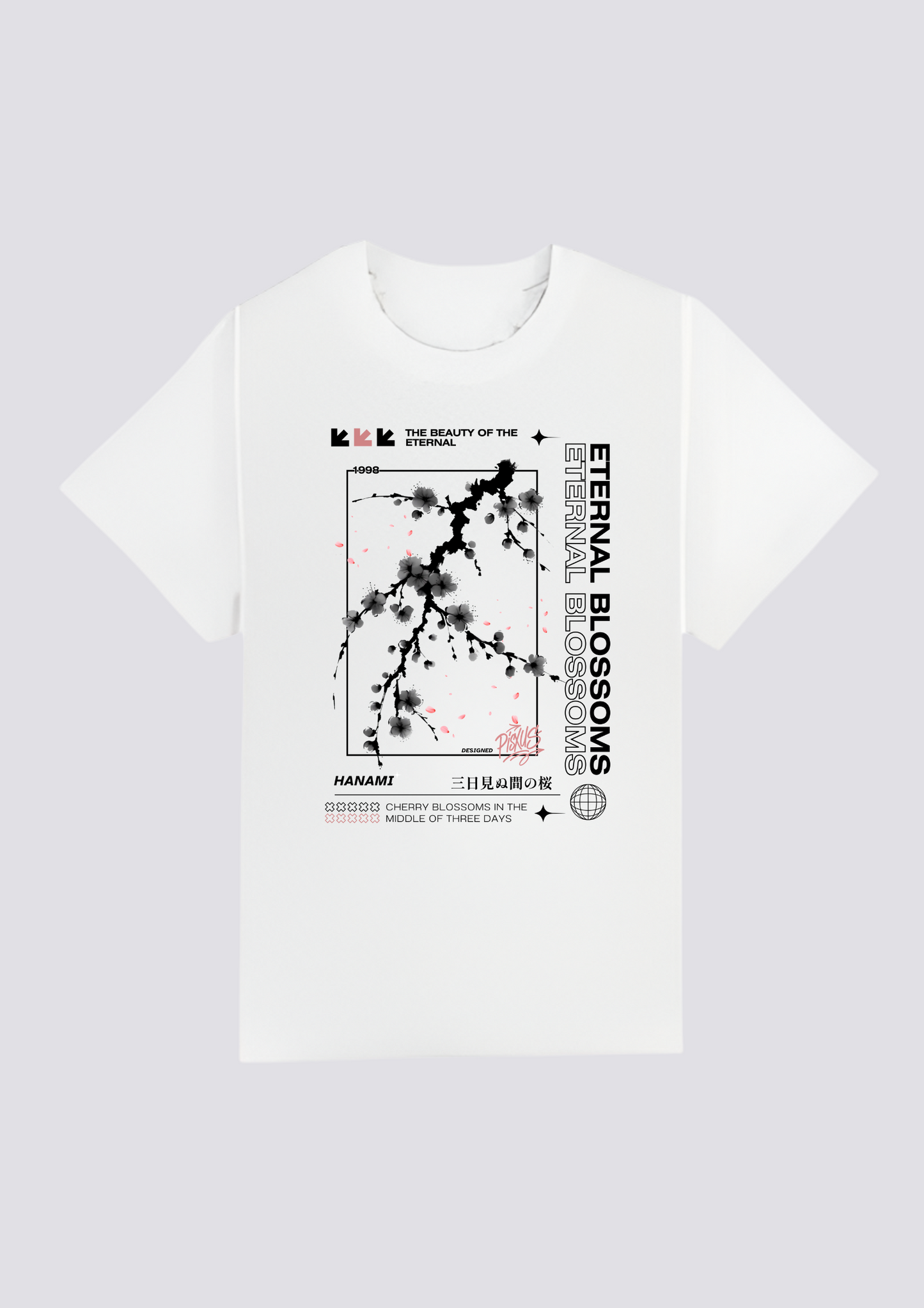 CAMISETA FRONTAL - 花霞 - (Hanagasumi)