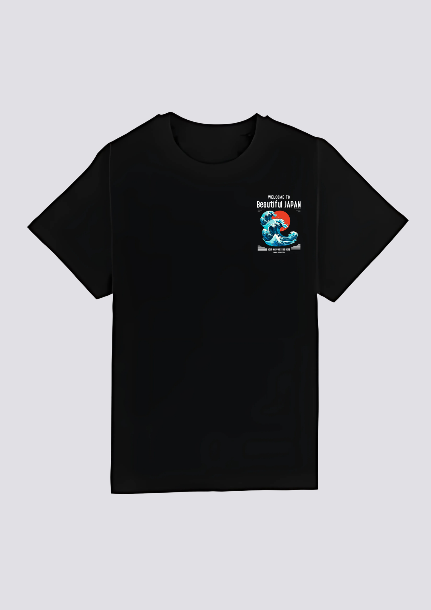 CAMISETA FRONTAL -波の力-(Nami no Chikara)