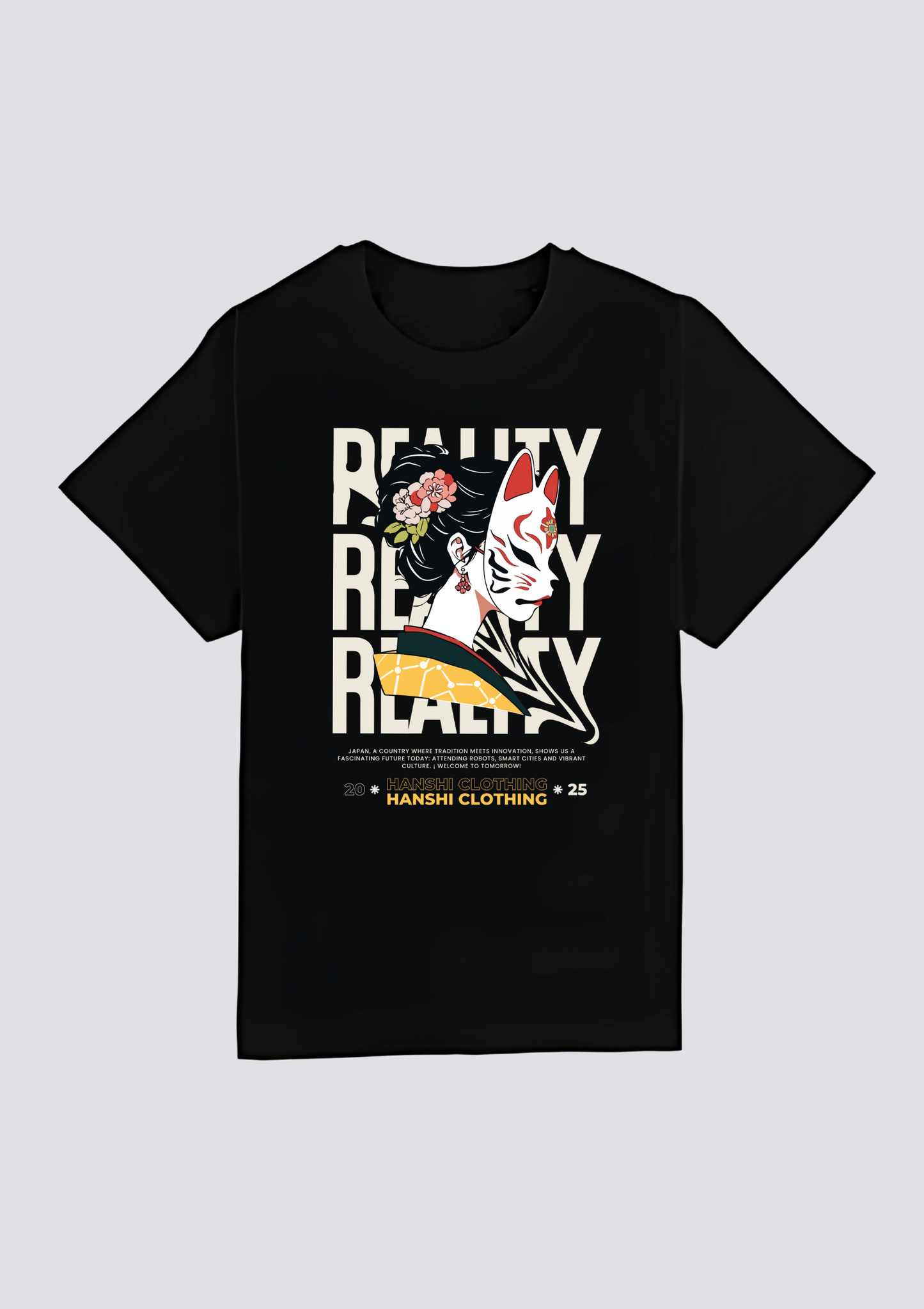 CAMISETA FRONTAL - 現実の影 (Genjitsu no Kage)
