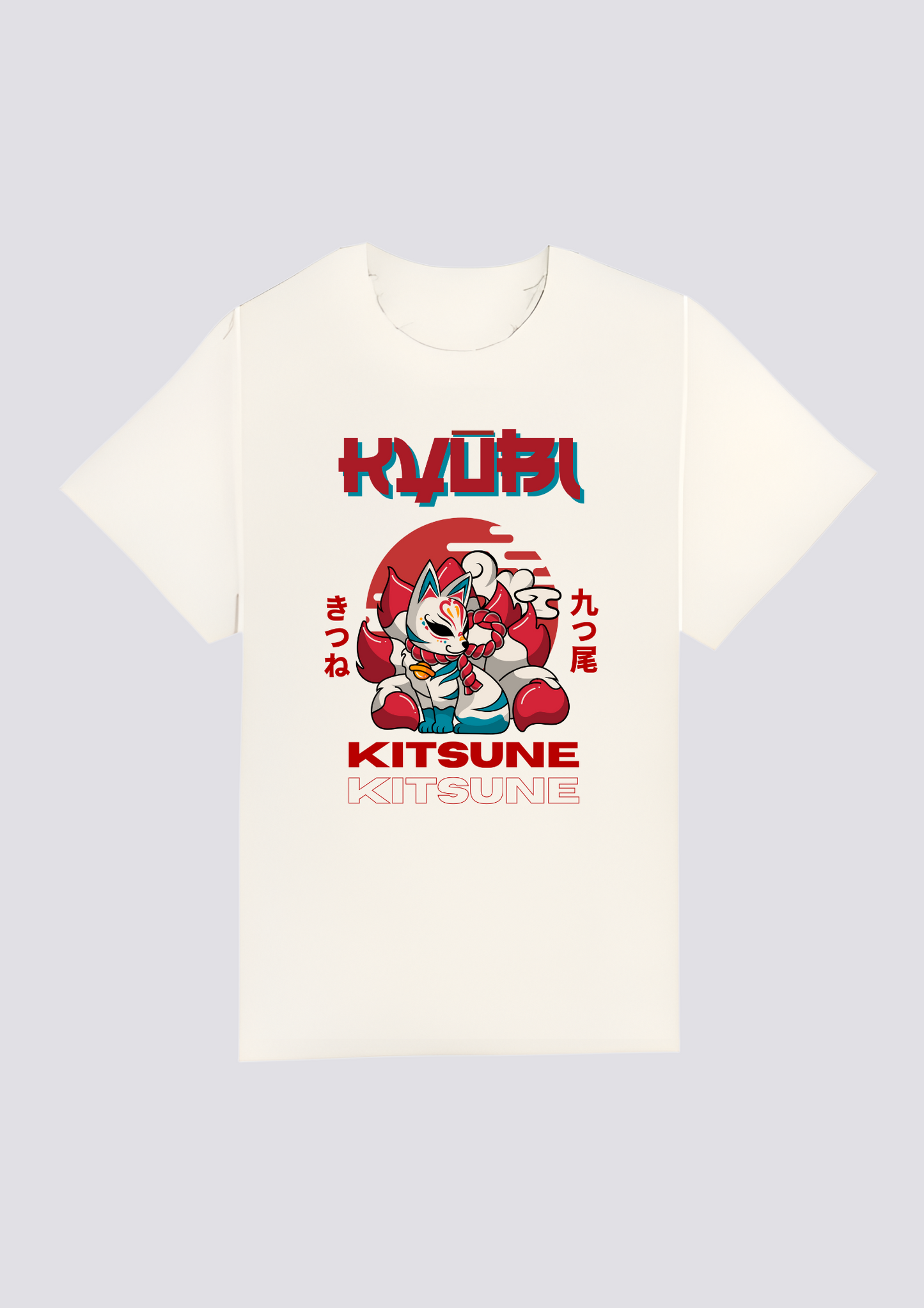 CAMISETA FRONTAL - 炎の狐 (Honō no Kitsune)