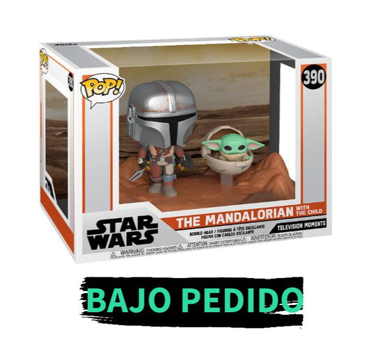 FUNKO POP! Star Wars - Mandalorian With Child 390