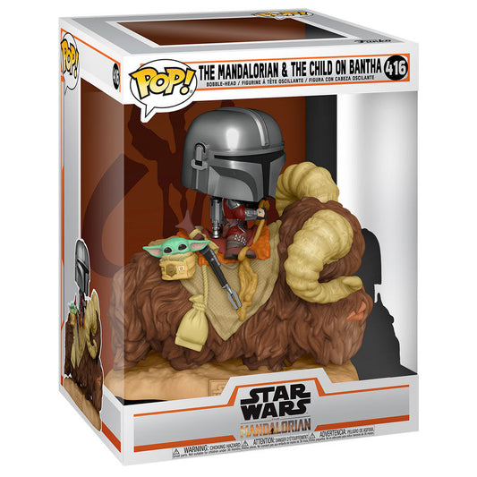 FIGURA POP! Star Wars - The Mandalorian & The Child On Bantha 416