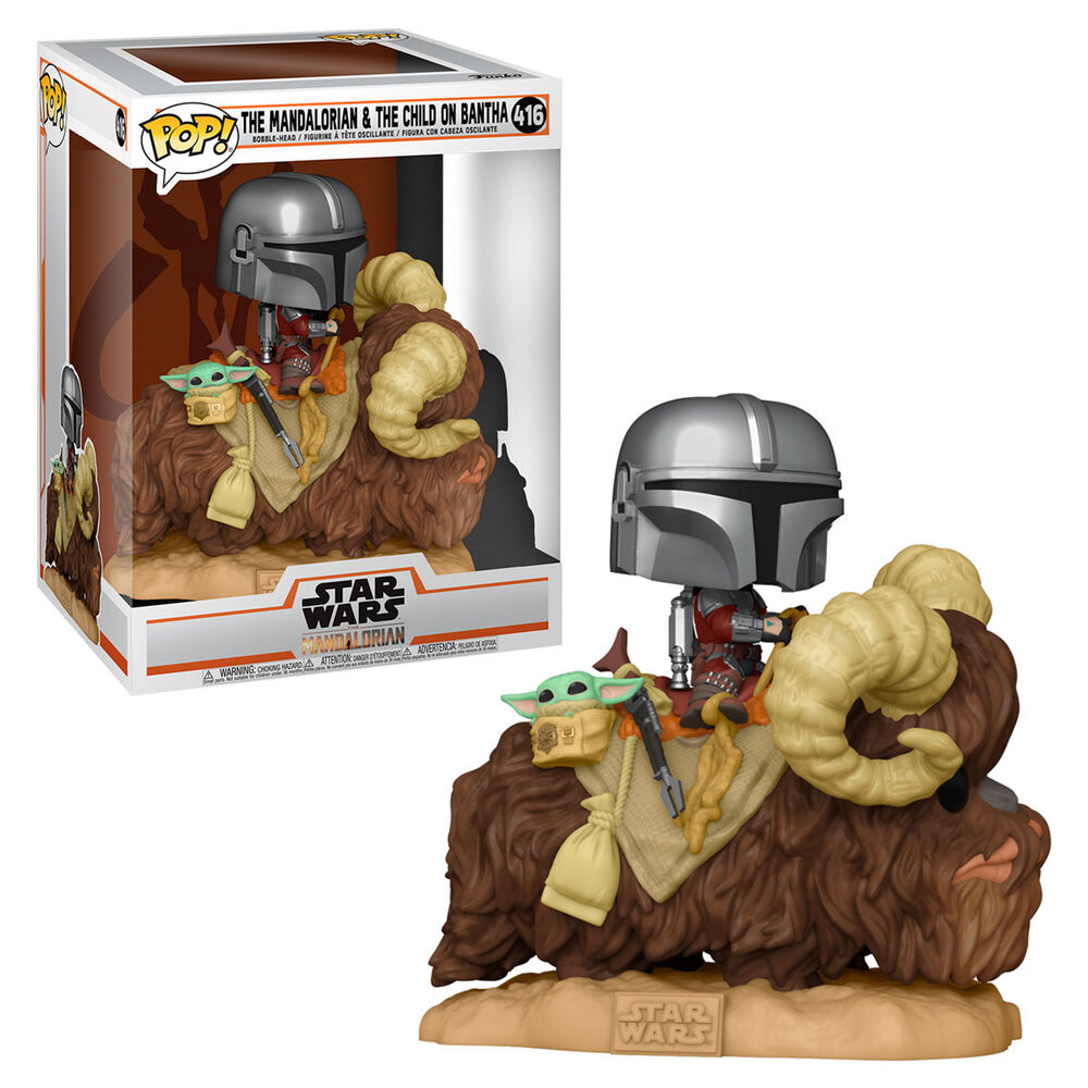 FIGURA POP! Star Wars - The Mandalorian & The Child On Bantha 416