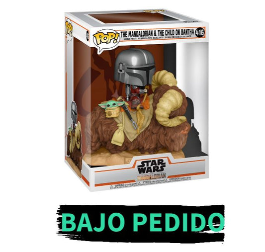 FIGURA POP! Star Wars - The Mandalorian & The Child On Bantha 416