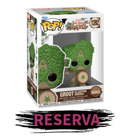 FUNKO POP! We Are Groot - Groot as Capitan America 1392