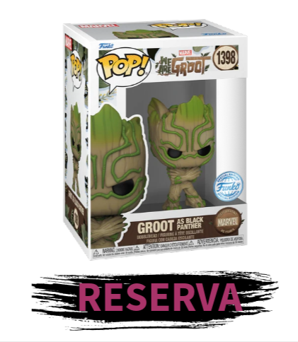 FUNKO POP! We Are Groot - Groot as Black Panther 1398