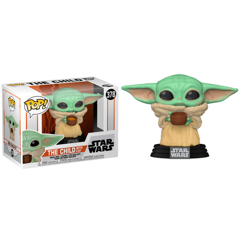 FUNKO POP! Star Wars - Baby Yoda The Child With Cup 378