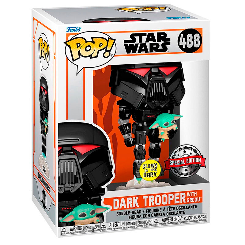 FUNKO POP! Star Wars - Dark Trooper With Grogu (EXCLUSIVE) 488