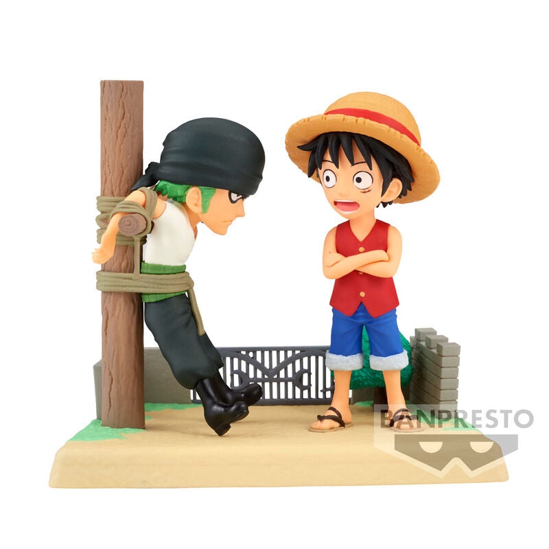 Figura One Piece World Collectable Figure Log Stories MONKEY D. LUFFY & RORONOA ZORO