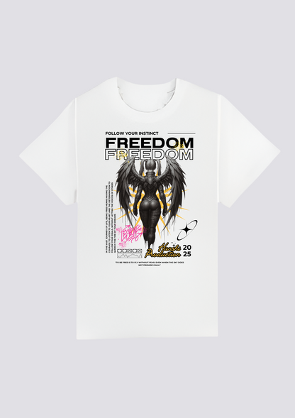 CAMISETA FRONTAL - 自由の翼 (Jiyū no Tsubasa)