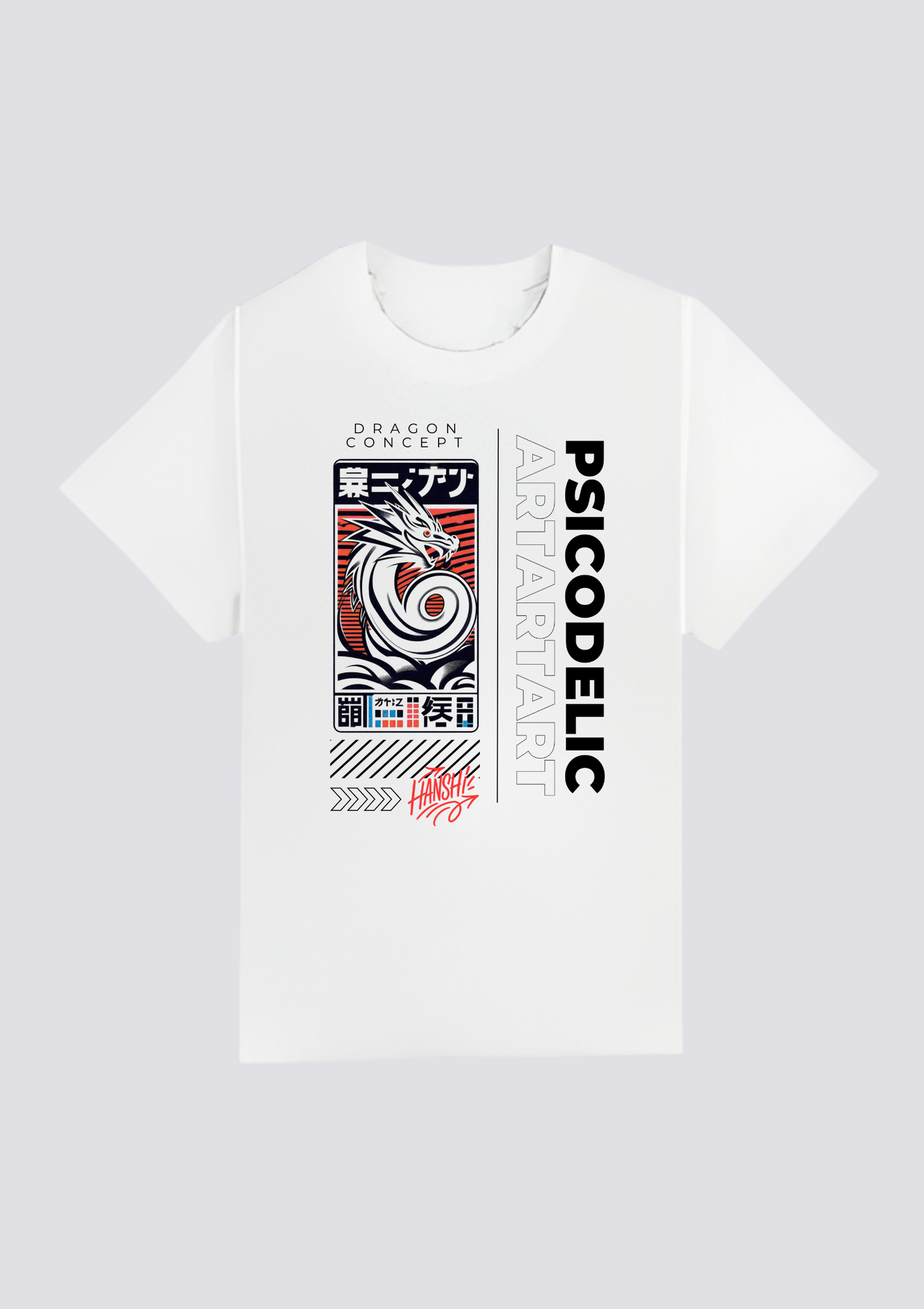 CAMISETA FRONTAL - 嵐の竜 (Arashi no Ryū)