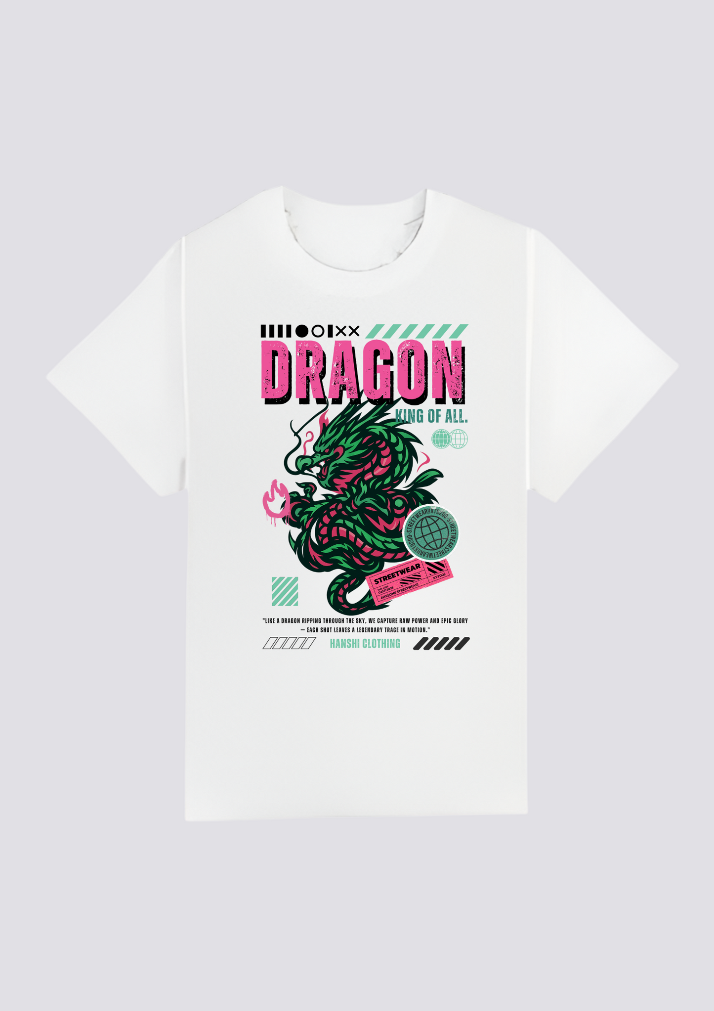 CAMISETA FRONTAL - 竜の炎 (Ryū no Honō)