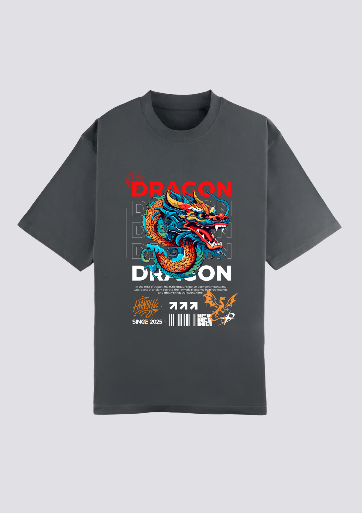 CAMISETA FRONTAL -  霧の龍 (Kiri no Ryū)