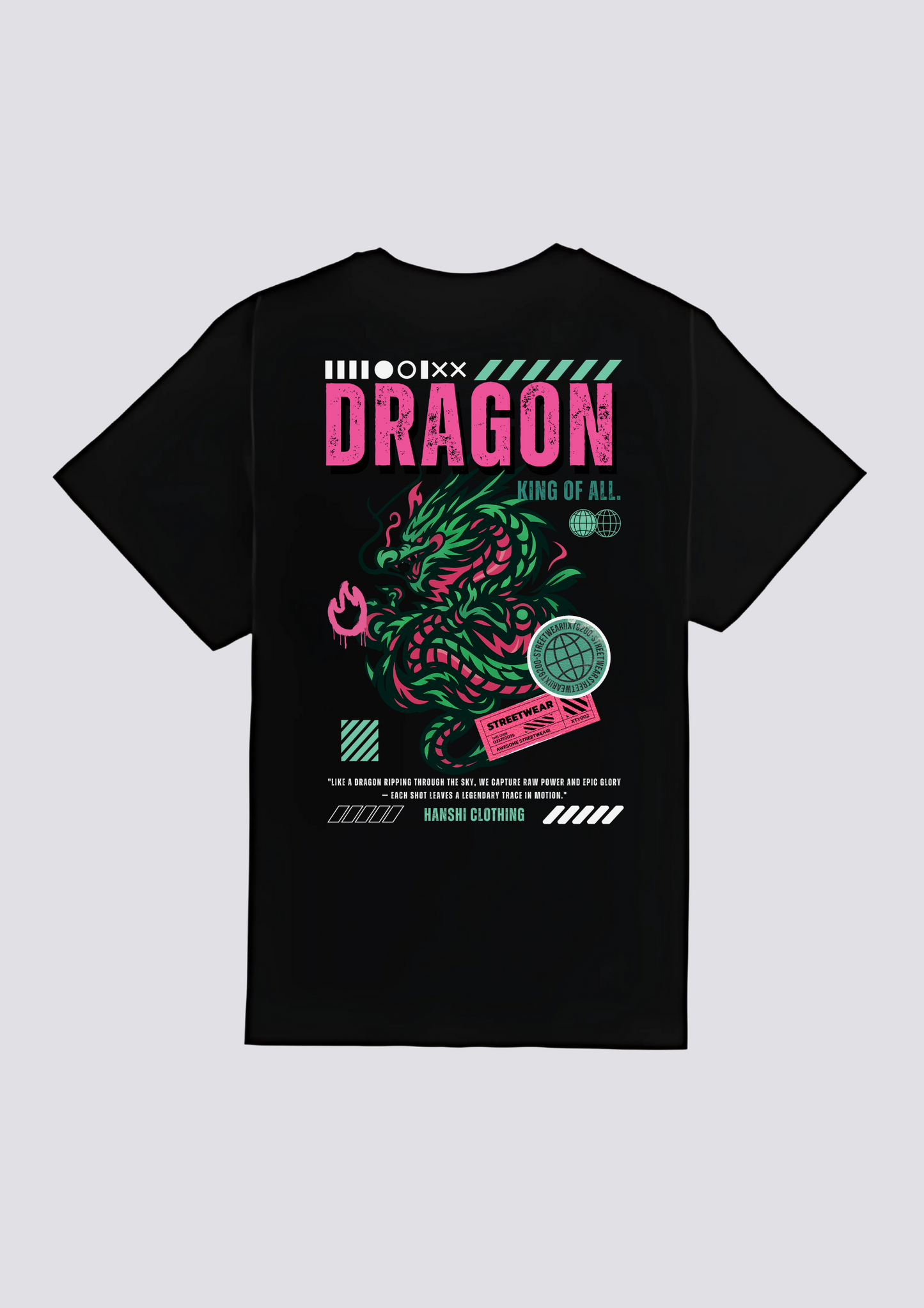 CAMISETA - 竜の炎 (Ryū no Honō)