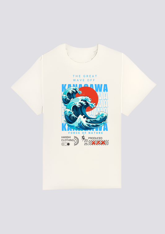 CAMISETA FRONTAL -波の力 (Nami no Chikara)