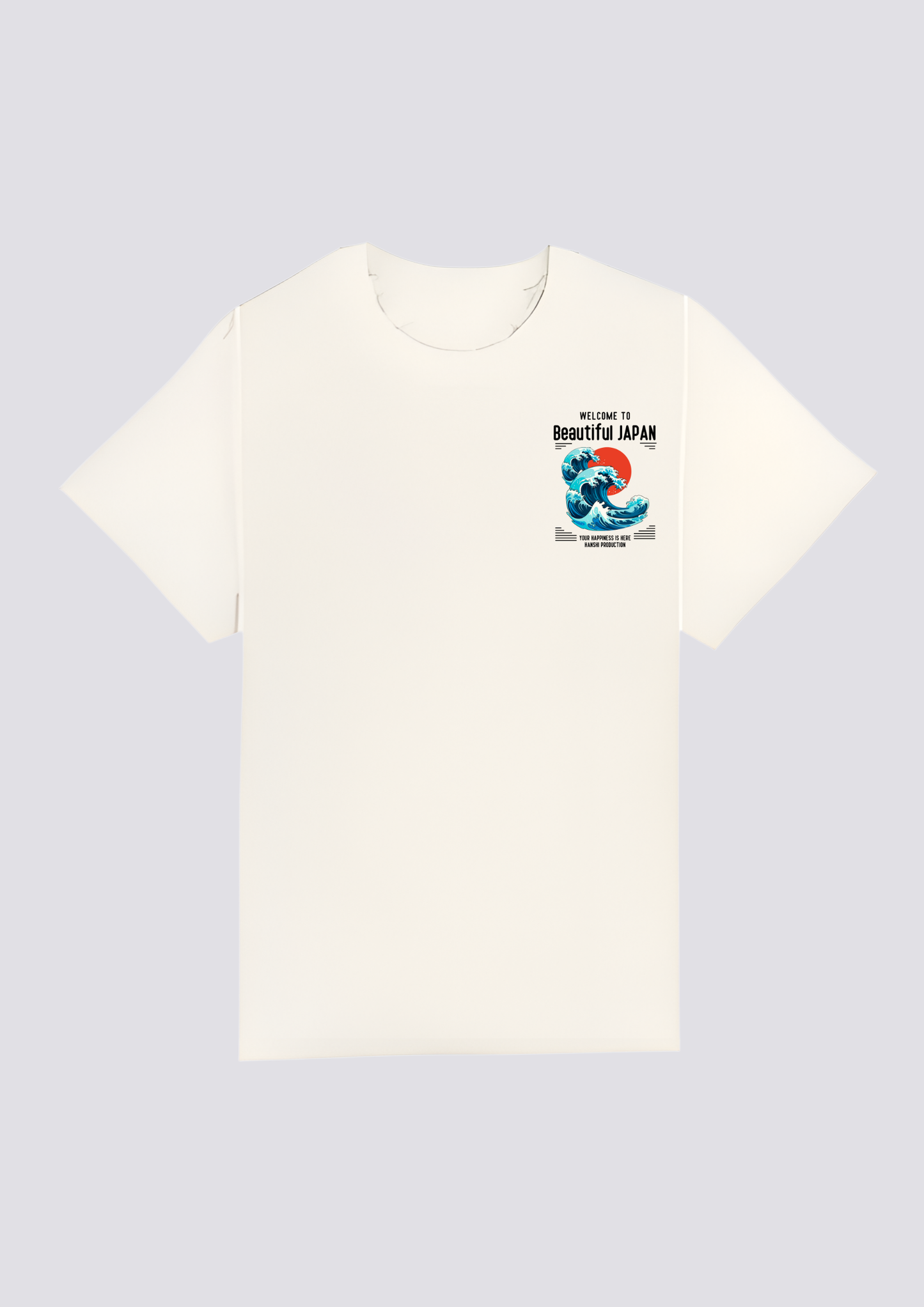 CAMISETA FRONTAL -波の力-(Nami no Chikara)