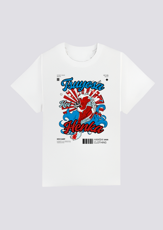 CAMISETA FRONTAL - 幸運の鯉 (Kōun no Koi)
