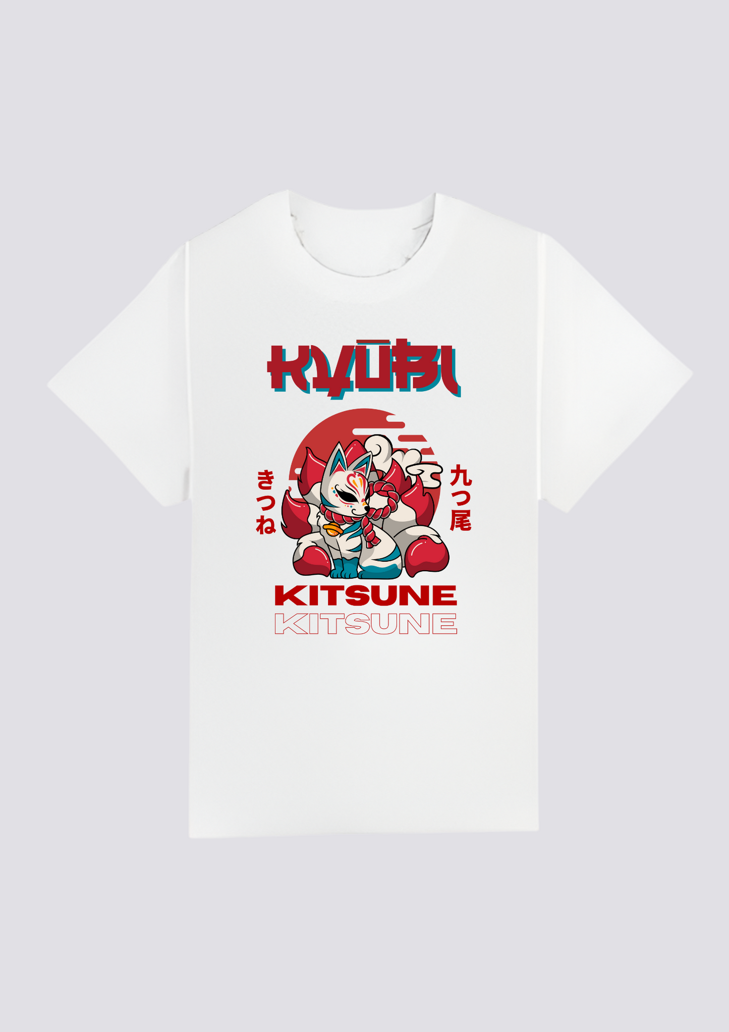 CAMISETA FRONTAL - 炎の狐 (Honō no Kitsune)