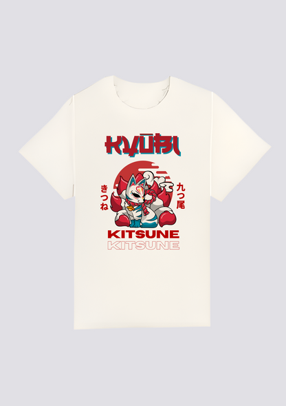CAMISETA FRONTAL - 炎の狐 (Honō no Kitsune)