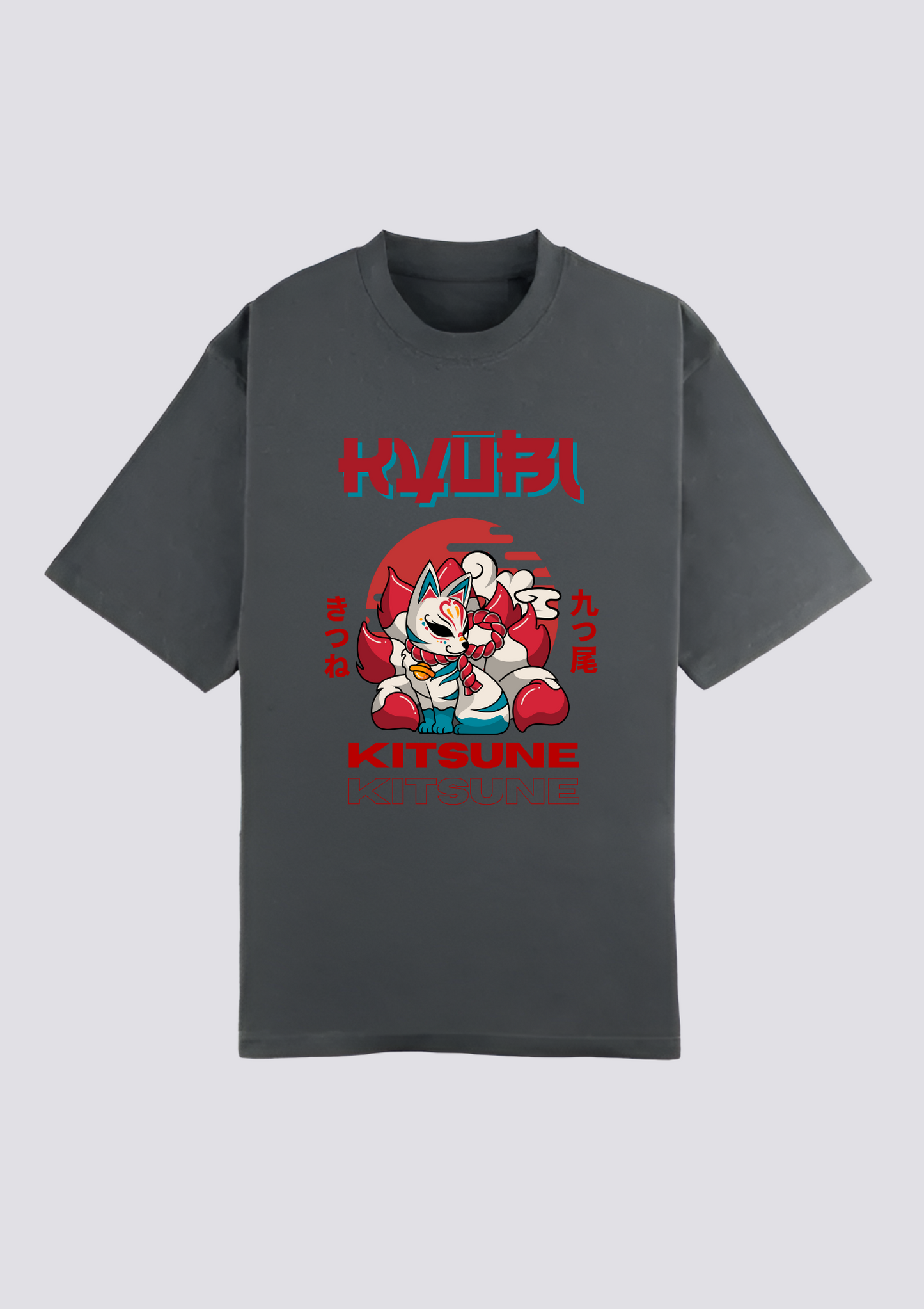 CAMISETA FRONTAL - 炎の狐 (Honō no Kitsune)