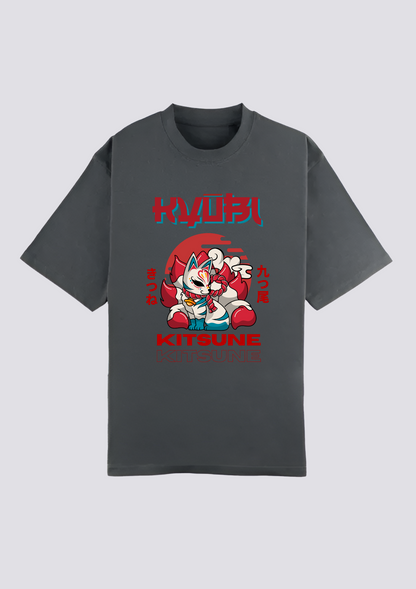 CAMISETA FRONTAL - 炎の狐 (Honō no Kitsune)