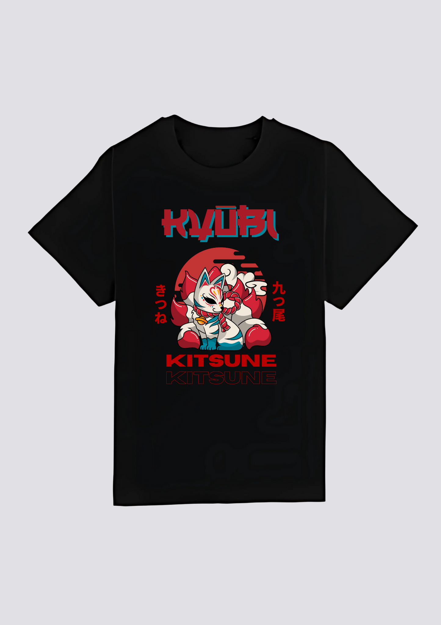 CAMISETA FRONTAL - 炎の狐 (Honō no Kitsune)