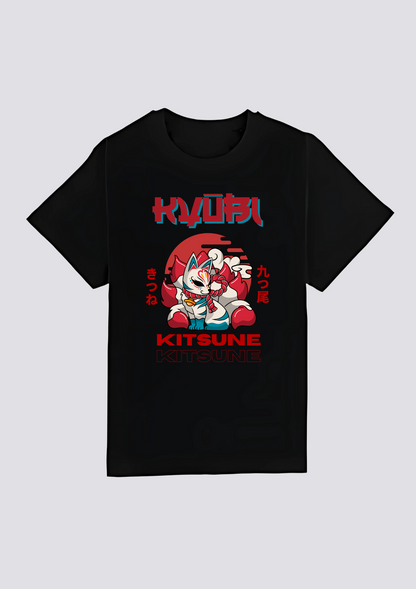 CAMISETA FRONTAL - 炎の狐 (Honō no Kitsune)
