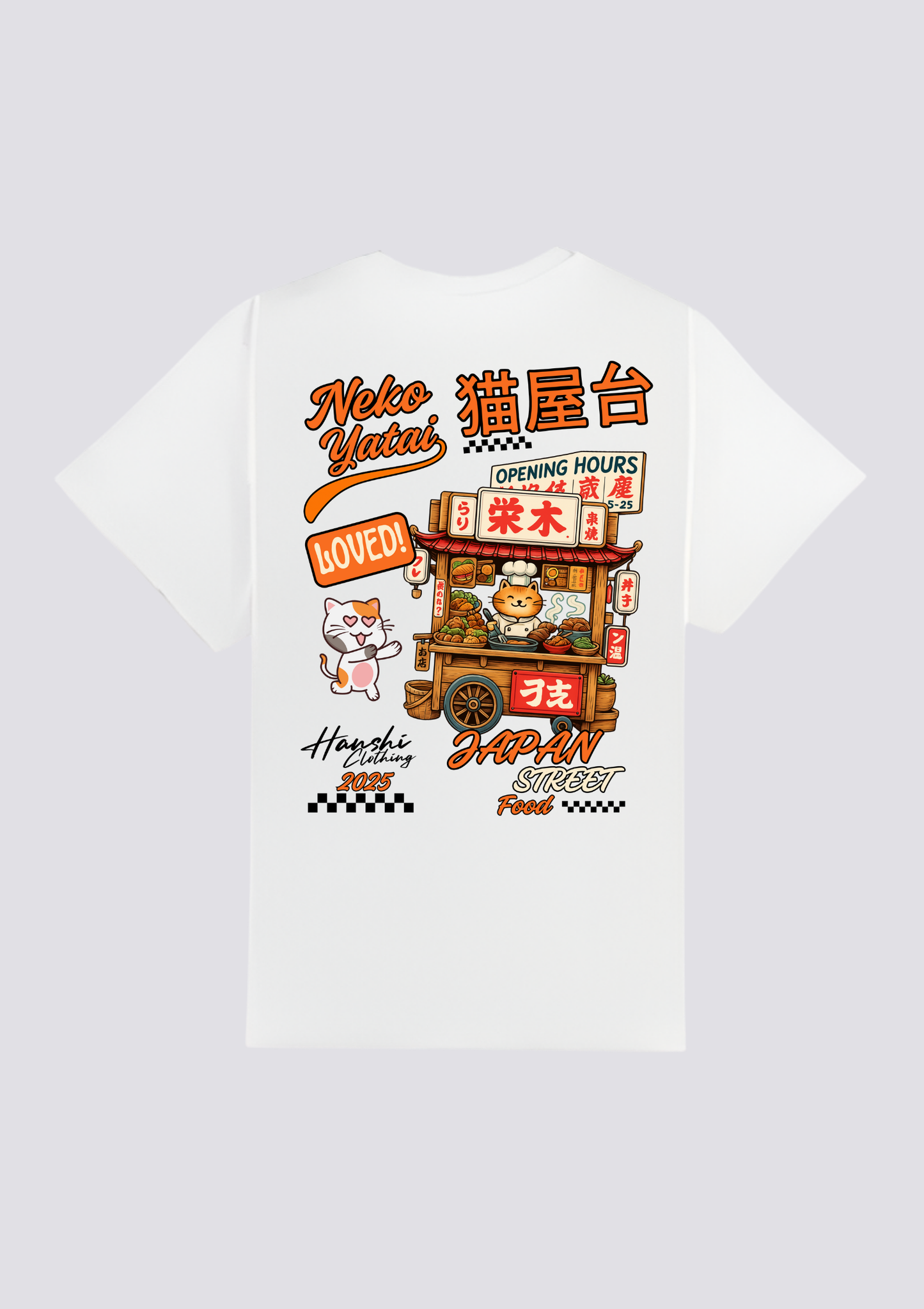 CAMISETA - 猫屋台 (Neko Yatai)