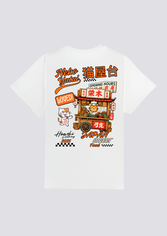 CAMISETA - 猫屋台 (Neko Yatai)