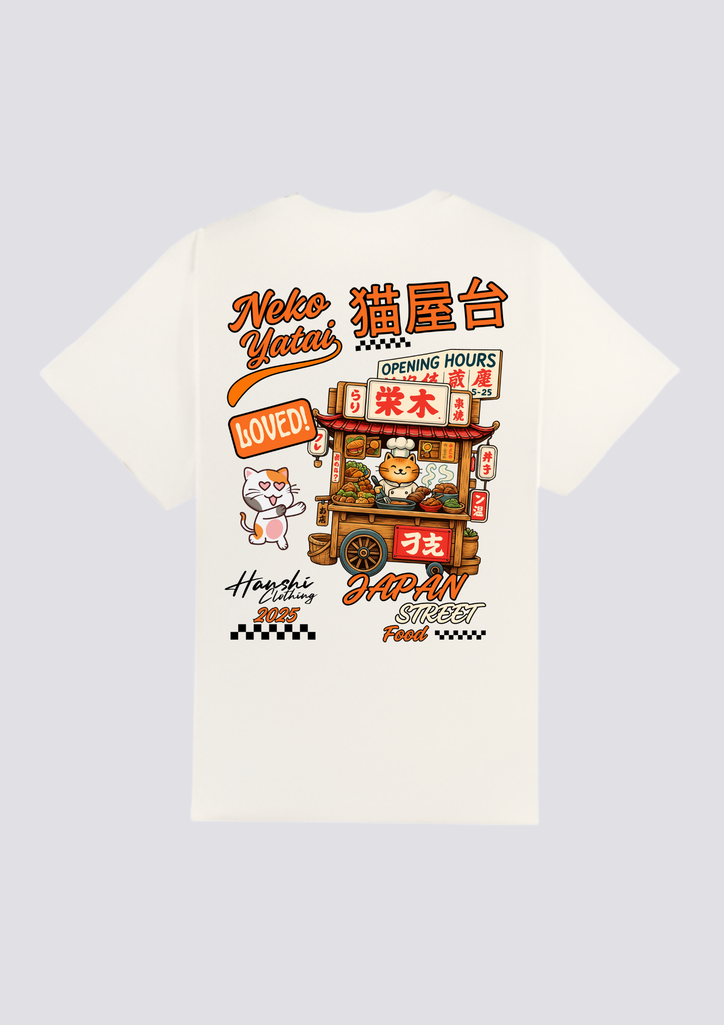CAMISETA - 猫屋台 (Neko Yatai)