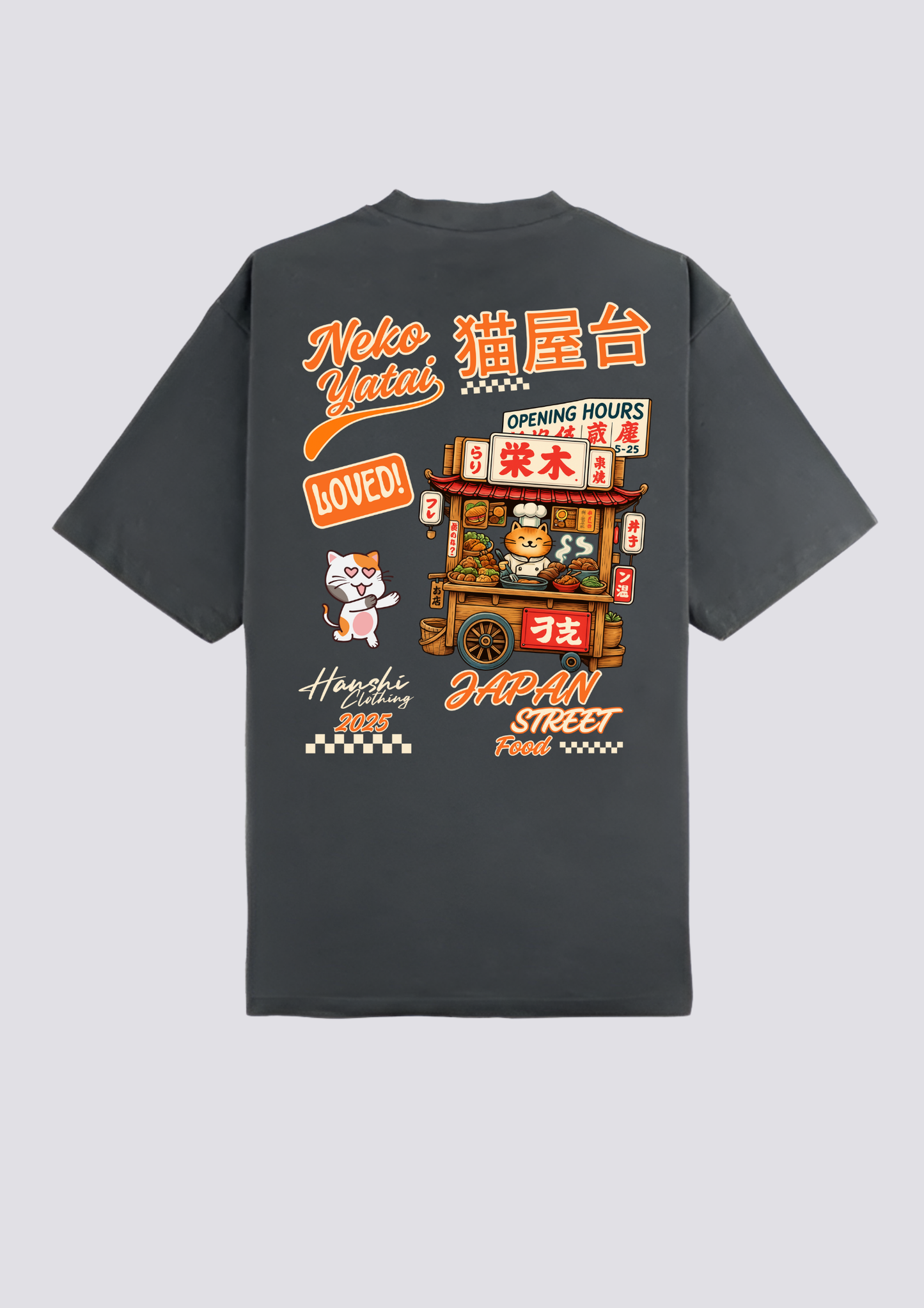 CAMISETA - 猫屋台 (Neko Yatai)