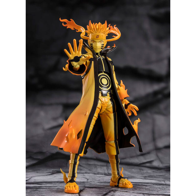 Figura Naruto Shippuden S.H Figuarts NARUTO UZUMAKI KURAMA LINK MODE 15 cm