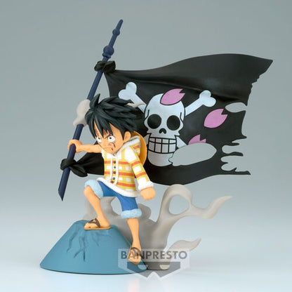 Figura One Piece World Collectable Log Stories MONKEY D LUFFY 8 cm