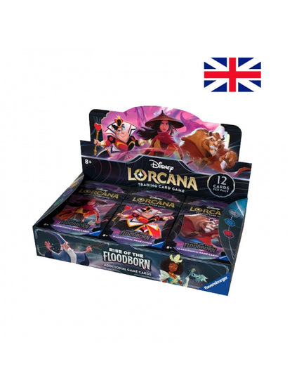 Lorcana TCG - Paquetes De Refuerzo (24 Unidades) Lorcana Rise Of The Floodborn - Disney - Inglés