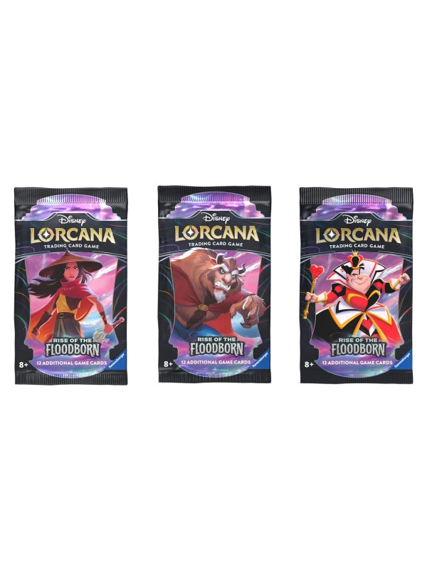 Lorcana TCG - Paquetes De Refuerzo (24 Unidades) Lorcana Rise Of The Floodborn - Disney - Inglés